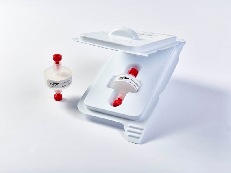 Two GORE Protein Capture Devices, one shown in package.