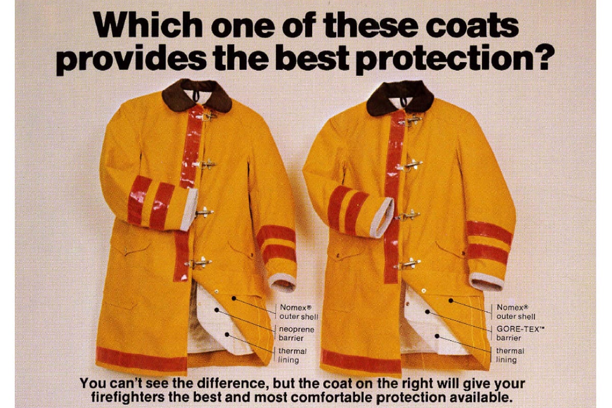 GORE-TEX Barriers for firefighting turnout gear.