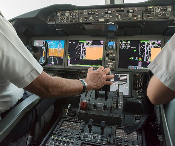 Boeing 787 Dreamliner cockpit