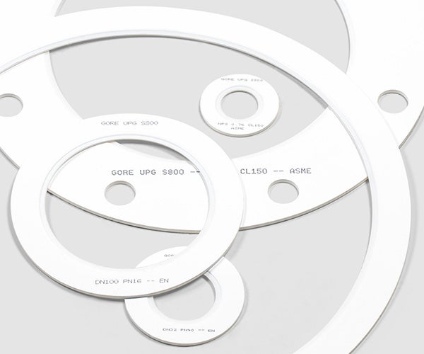 A genuine GORE Universal Pipe Gasket is printed with size and application-specific information to help identify the right gasket for the job.