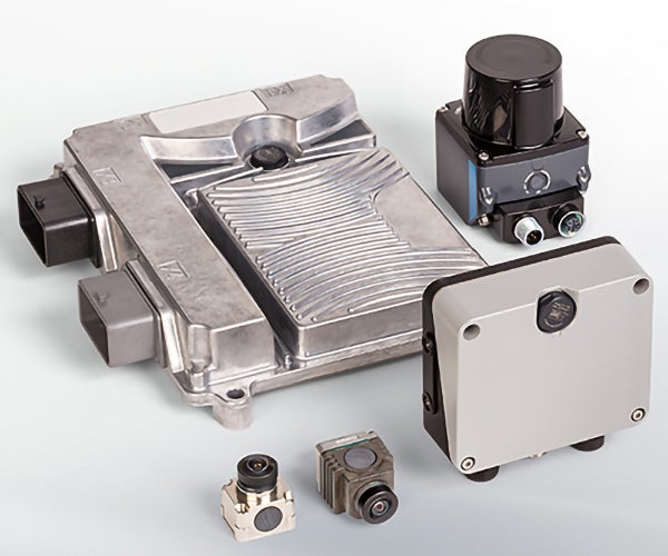 Gore vented electronics enclosure for heavy-duty equipment.